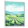 thumbnail image 2 of Designart "Scenic Vineyard Elegance III" Vineyard Floater Framed Wall Art Living Room, 2 of 5
