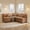 Brown, variant on 73" x 50" Breakfast Nook Bench with Storage, Breathable Beige Chenille L-Shaped Corner Bench, 4-Seat Space-Saving Seating