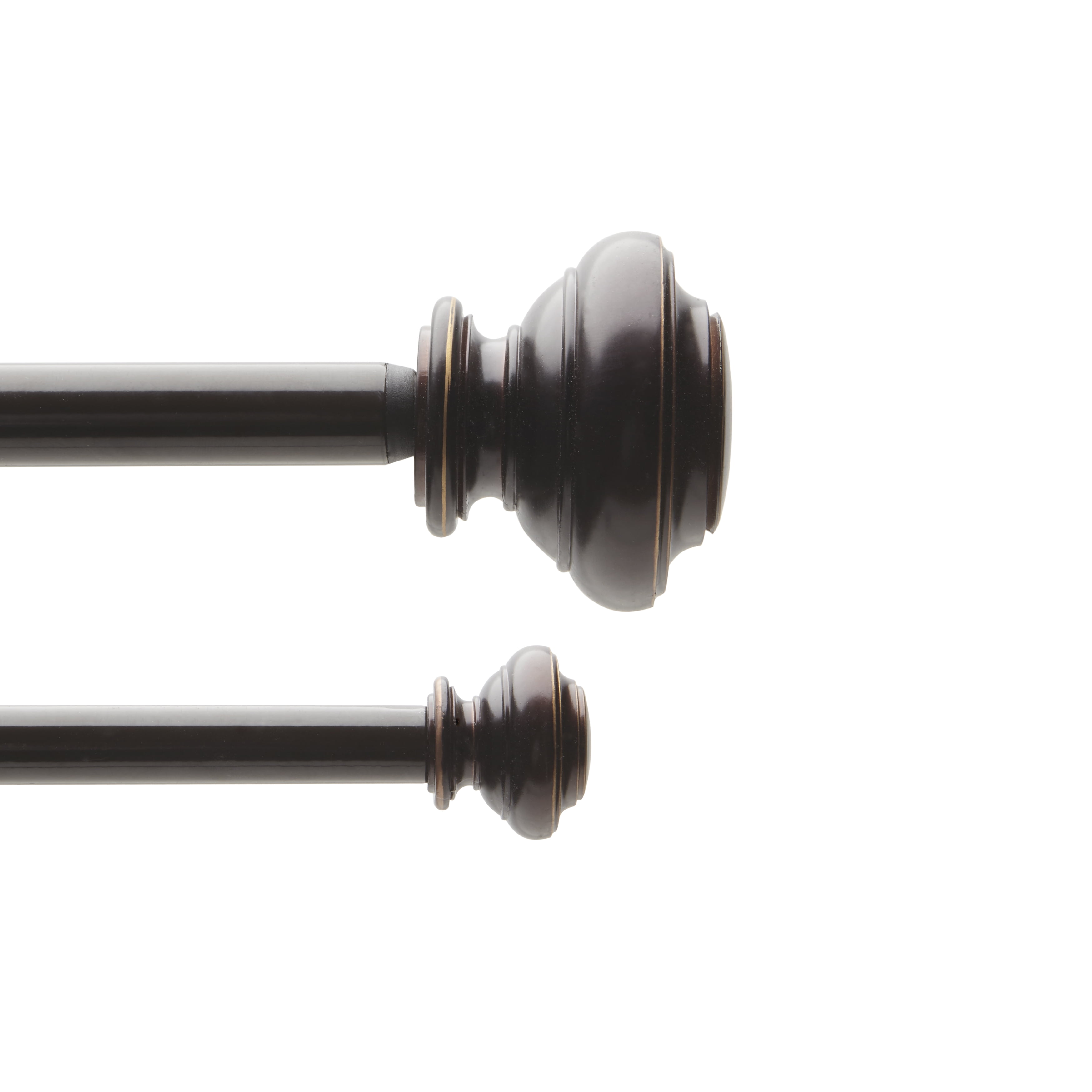 Better Homes & Gardens 4884" Adjustable Double Curtain Rod for Windows