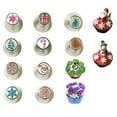 thumbnail image 2 of Juego de 23 boquillas rusas para repostería navideña, para glaseado, decoración de pasteles, kit de suministros para hornear cupcakes y galletas., 2 of 8