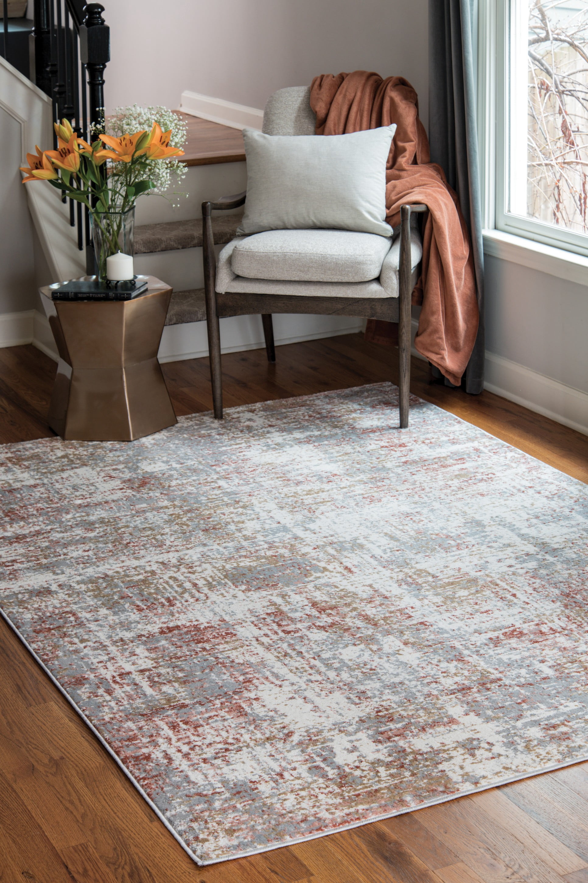 United Weavers of America Modern, Transitional Abstract Area Rug, 9.83' x 13.17'