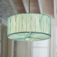 thumbnail image 3 of Eangee Home Design Drum Pendant 24 Inch, Shade Made Of Cocoa Leaves, 24x24x10 Inches, 3 of 8