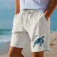 thumbnail image 2 of XINPING Board Shorts Men's Long Lightweight Tropical Print Quick-Dry Pool Swimming Trunks with Pockets Upf 50+ Sun Protection Summer Swimwear, 2 of 5