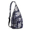 thumbnail image 1 of Vintage Wildflower Sling Backpack - Romantic Rose & Peony Print, Fashionable Multi-Functional Crossbody Bag, 1 of 4