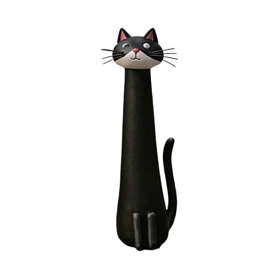 Whimsical Ceramic Cat Flower Vase Handcrafted Quirky 7.5 Inch Funny Kitty Planter for Desk Shelf Boho Home Decor Cat Lovers Gift