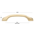 thumbnail image 2 of GlideRite 3-3/4 in. (96mm) Center-Center Twisted Cabinet Bar Pull, Champagne Gold - 4841-96-CHPG, 1 Pack, 2 of 4
