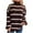 Brown, variant on FDGIU Women's Chunky Knit Sweater Warm Pullover Crewneck Sweater 2025, Oversized Loose Striped Top, Casual Fall Fashion Cozy Tunic