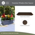 thumbnail image 3 of Bandeja para Plantas The HC Companies Venetian 44x19x4 cm Chocolate, 3 of 9
