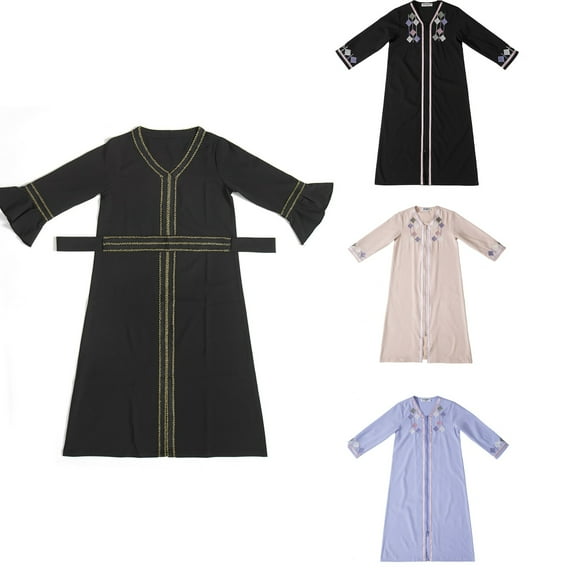 Antinious Girls Frock Dress Girls Princess Dress Solid Long Sleeved V Neck Evening Party Dress,Toddler Girls Outer Dress,Kids Party Dress,Black,110