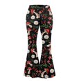 thumbnail image 5 of FKELYI Daisy Flower Mushroom Print Leggings Pants for Women Girls Bootcut Yoga Pants High-Waisted Yoga Leggings Slim-Fit Flare Leg Pants Sweatpants Bell Botom Athleticwear, S, 5 of 7