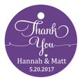 thumbnail image 1 of 100 Pcs Papier Cadeau Rond Personnalisé Merci à Suspendre Tags Cadeaux de Mariage Personnalisés Tags, 1 of 1