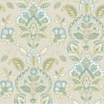thumbnail image 2 of Chesapeake Rayleigh Blue Floral Damask Wallpaper, 2 of 5