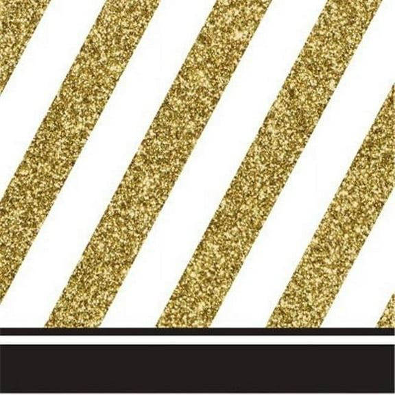 Black & Gold Beverage Napkins