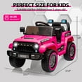 thumbnail image 6 of Sakiyr Kids Ride On Truck Car,12V Electric 4 Wheeler Vehicles with Remote Control, Spring Suspension,3 Speeds, LED Lights, Music, Ride On Car Toys for Boys Girls, 6 of 8
