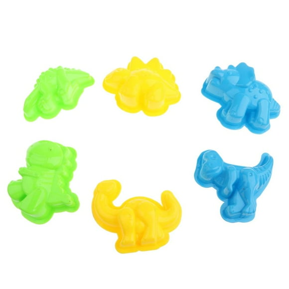 AMERTEER Set Of 6 Sand Molds Dinosaur Beach Sand Molds Sand Box Kids Toys