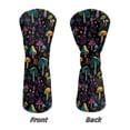 thumbnail image 5 of Uorisanigo Golf Club Covers - Golf Club Head Covers for Driver, Fairway Woods and Hybrid - PU Leather 3PCS Psychedelic Mushroom Golfs Wood Head Cover Set(D/F/H) to Fit Most Golfs Clubs, 5 of 7