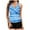 Sky Blue, variant on YDLCAFD Easter Women Two Piece Tankini Padded Adjustable Drawstring Swimsuit With Boyshorts