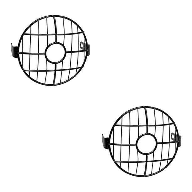 Scienceny Protector de parrilla para faros delanteros de motocicleta de 6,5 pulgadas para Cafe Racer Center Type1 NO1