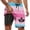 4-Pink, variant on ibiyuan Swim Trunks Men with Mesh Lining Quick Dry Bathing Suit 2 In 1 Cargo Pocket Pool Shorts Zipper Pockets Stretch Printed Beach Swimwear,4-Pink