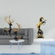 thumbnail image 2 of Estatua de resina de reno y alce y figura de caballo, colección de esculturas modernas para mesa, armario, dormitorio, centro de mesa, sala de estar,, 2 of 8