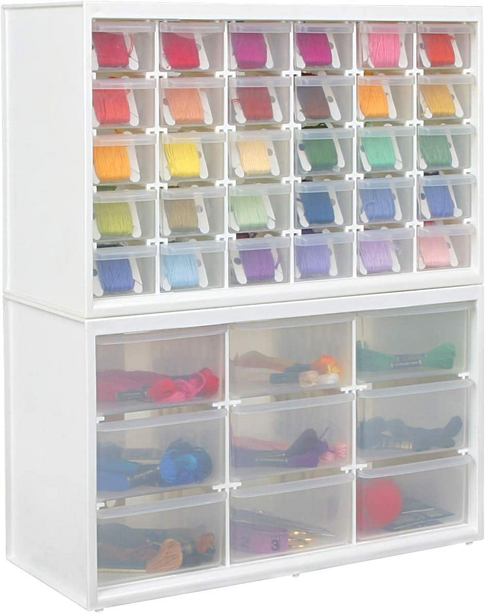 Store-In-Drawer Cabinets - Wall Mountable Storage Cabinet with 30 Drawers, Art & Craft Organizer