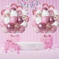 thumbnail image 3 of Pink White Balloons, 60pcs 12 inch Pink White Rose Gold Balloons, Pink White Metallic Rose Balloons for Birthday, Wedding, Graduation Party Decorations, 3 of 5