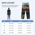 thumbnail image 4 of Sigee Flower Covered Vintage Car print Men's Pajama Pants Lounge Sleep Bottoms with Elastic Waistband and Pockets-Large, 4 of 6