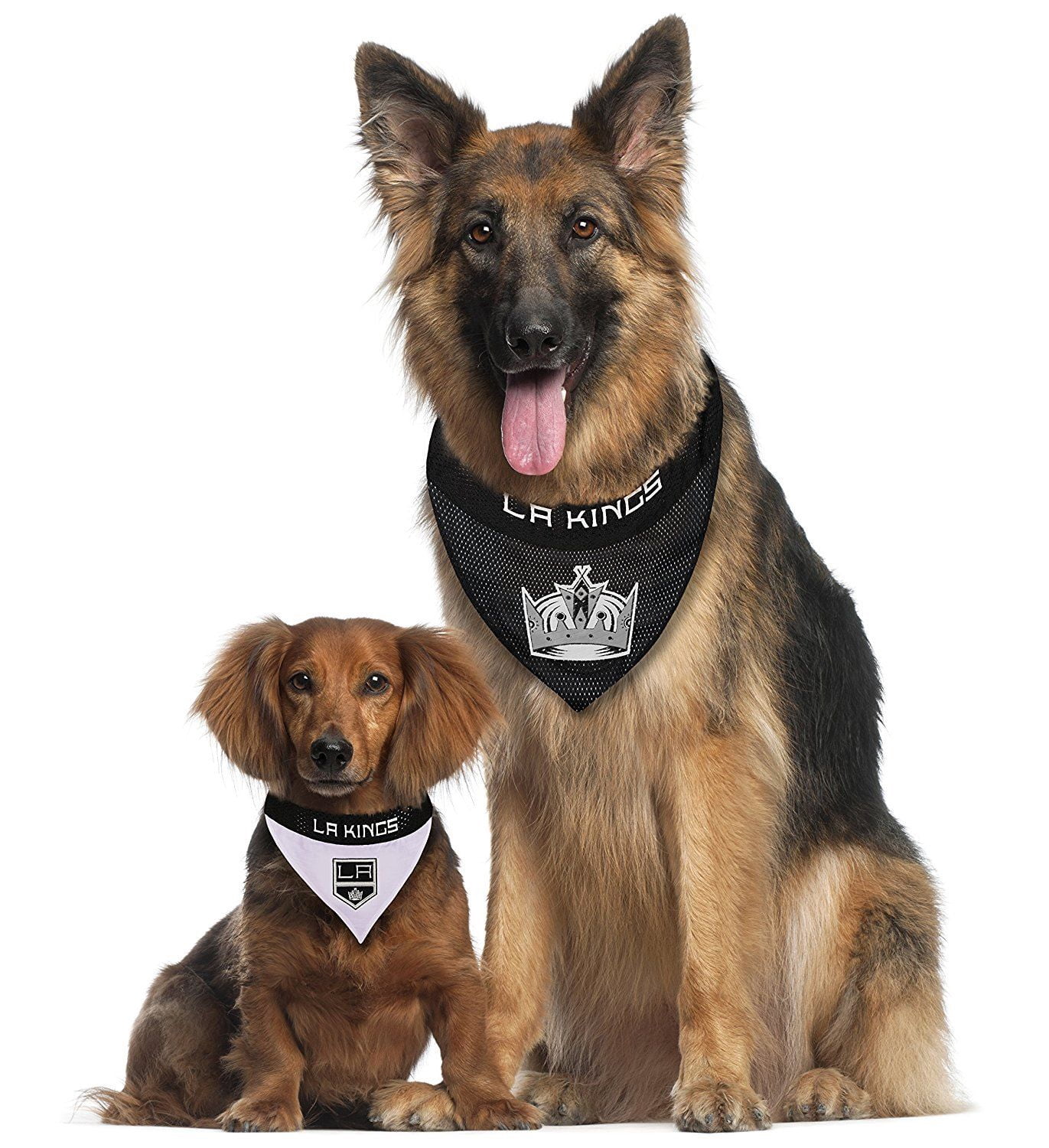 Pets First NHL Los Angeles Kings Bandana! NEW Reversible Pet Bandana - 2 sided Premium Bandanna