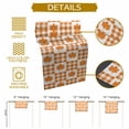 thumbnail image 6 of Table Runner Dresser Scarves 90 Inch Long,Fall Maple Leaf Orange Buffalo Plaid Linen Dining Table Runners, 6 of 9