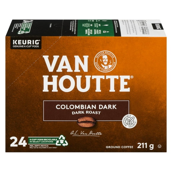 Van Houtte® Colombian Dark K-Cup® Pods, dark roast, 24-count for Single-Serve Brewers