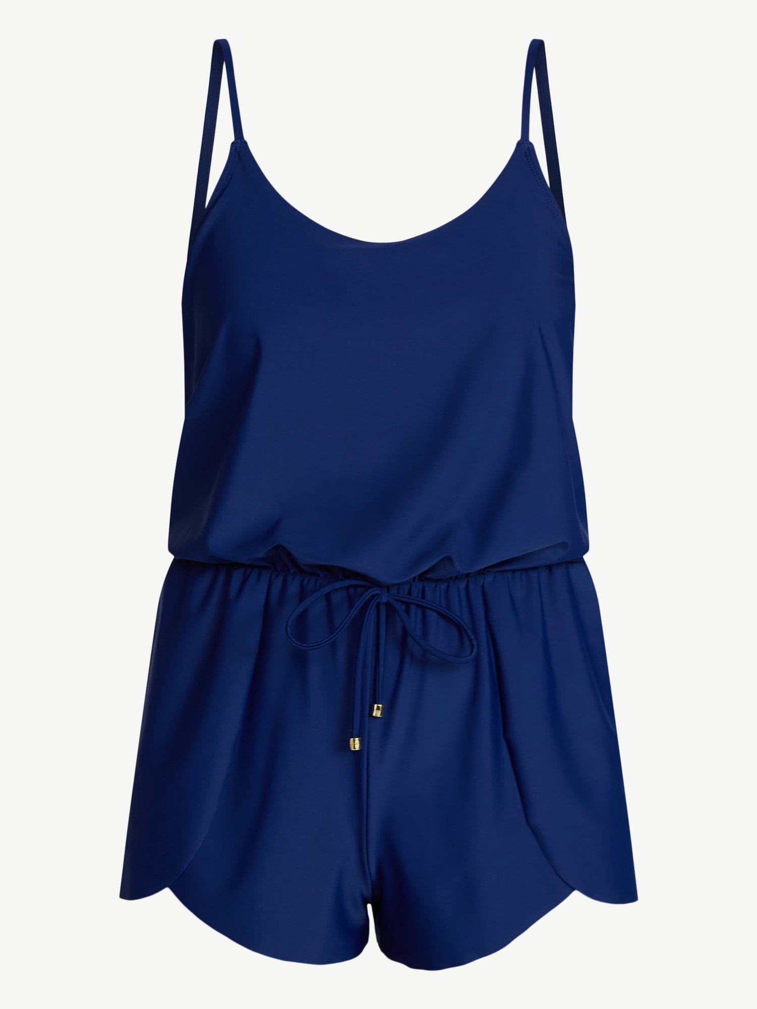 Time and Tru Women's Tank Romper Swimsuit, Sizes XS-3X