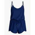 thumbnail image 4 of Time and Tru Women's and Women's Plus Size Tank Romper Swimsuit, Sizes XS-3X, 4 of 5