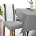 thumbnail image 5 of Dining Chair Slipcover, Farmhouse Decoration Simple Art Navy Blue Stripe White Chair Protector Stretch Parsons Chair Covers for Dining Room, Restaurant, Kitchen, Party, 6 Packs, 5 of 6