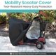 thumbnail image 2 of Mobility Scooter Cover for Storage - Heavy Duty Waterproof & Tear Resistant Protector - Use for Mobility Wheelchairs- Protects from Rain Sun Dust -, 2 of 5