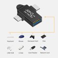 thumbnail image 3 of 2-en-1 Otg Adaptateur Type-c / Micro à Usb Connecteur Usb Multifonctionnel Otg Convertisseur pour Android Type-c, 3 of 8