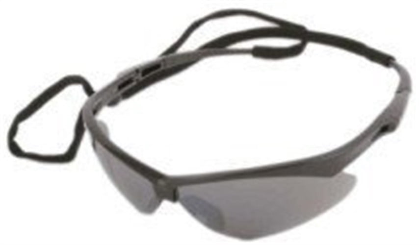 Jackson Nemesis V30 Safety Glasses/Sunglasses Black frame/Smoke mirror lens 