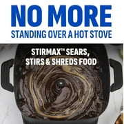 Power XL StirMax 7.5 Qt Multi-Cooker with Auto Stir/Shred Paddle and 9 Presets, Matte Black