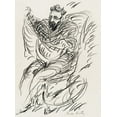 thumbnail image 2 of Hartley, Marsden 25x32 Gold Ornate Wood Framed with Double Matting Museum Art Print Titled - Study of a Seated Man with Beard and Spectacles, 2 of 4