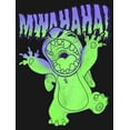 thumbnail image 2 of Girl's Lilo & Stitch Mwahaha Halloween Horror Graphic Tee Black X Small, 2 of 4