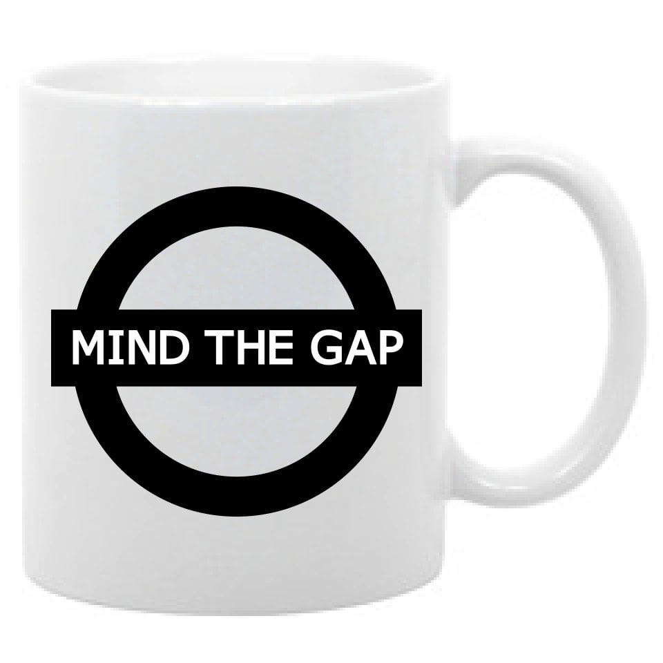 Mind The Gap 11 Oz Coffee Mug London Underground Saying Walmart Com