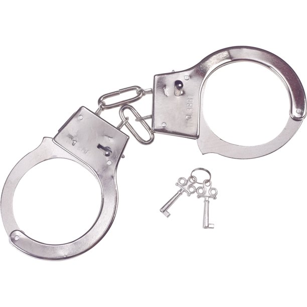 Fun World Metal Handcuffs Halloween Costume Accessory