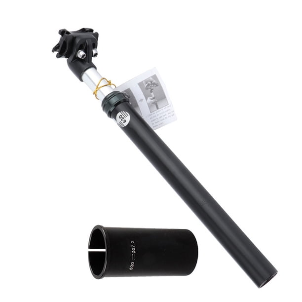 Greeniant Tija de sillín, tubo de asiento, suministros de bicicleta, tija de sillín ajustable, aleación de aluminio, mano de obra fina, pieza Ciclismo negro Tipo 2