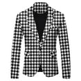thumbnail image 4 of Siilsaa Mens Sports Jacket Casual Sport Coats Blazers Two Button Formal Lightweight Suit Jacket Black,2XL, 4 of 4