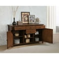 thumbnail image 2 of Extendable Dining Table Set for 8 - 72" Rectangular Table with Sideboard - Amish Brown Finish, 2 of 5