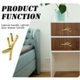 thumbnail image 4 of 8 Pack Twig Knobs Tree Branch Handles Drawer Knobs Zinc Alloy Pulls Furniture Dresser Pull Handles Door Knobs For Cabinets - golden, 4 of 6
