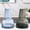 Gray, variant on CQCYD under $5 Glass Vase Bud Flower Vase with Modern Design, Wide Mouth Decorative Vase Gift for Home Decor, Living Room, Dining Table, Entryway, Shelf, Wedding, Office
