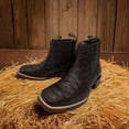 thumbnail image 5 of The Western Shops Mens Python Print Embossed Short Ankle Cowboy Leather Boot, 5 of 5