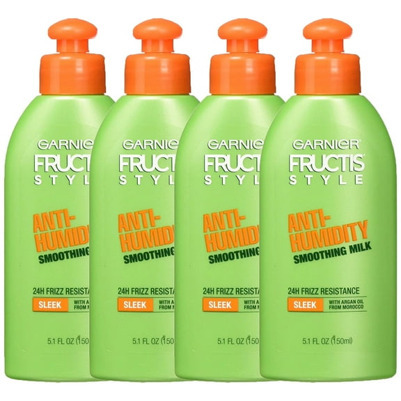 Pack of (4) Garnier Fructis Style Anti-Humidity Smoothing Milk 5.10 Ounces