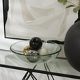 thumbnail image 2 of DecMode Multi Colored 4" Geometric Metallic Small Ceramic Orbs & Vase Filler with Hammered Details (4 Count), 2 of 8