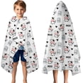 thumbnail image 3 of White Cow Moo Milk Pattern Hooded Bath Towel，50"x30" for Ages 3 To 12 Kids, Quick Dry Lightweight Soft Microfiber Hood Beach Towel Cover Up for Kids, 3 of 7